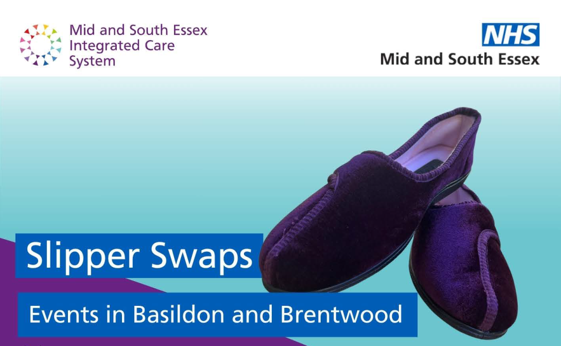 slipper swap events in Basildon and Brentwood